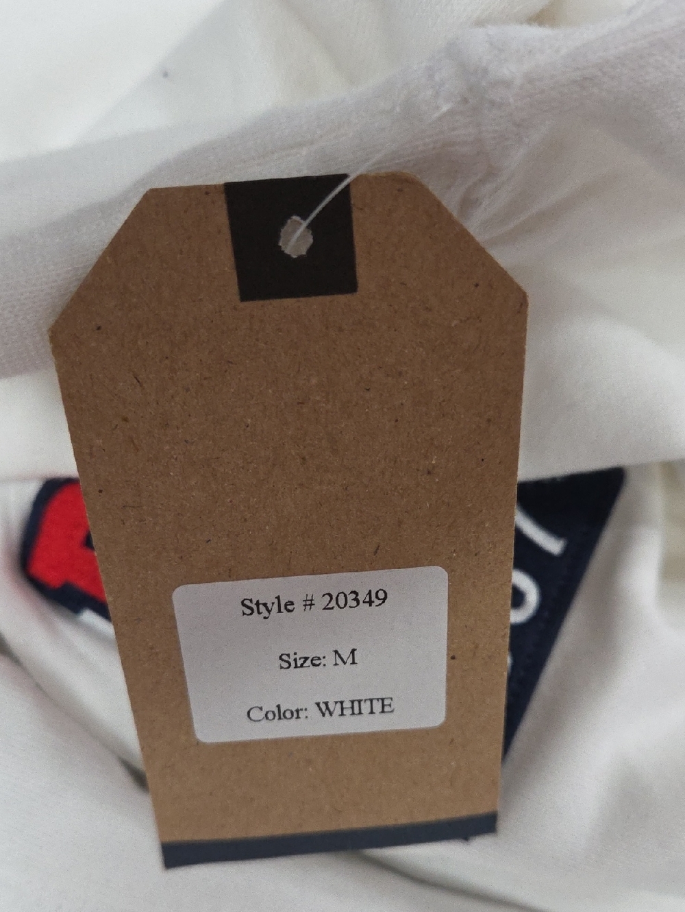 New MV Sport Stony Brook White Zip-Up Hoodie - Picture 3 of 9